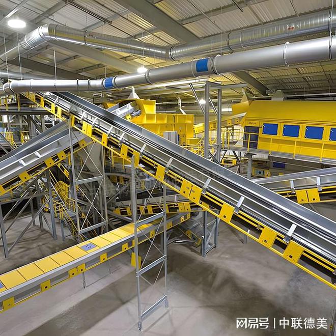 垃圾自动筛分处理设备-综合垃圾分类处理设备-中联德美