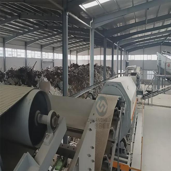装修垃圾分拣破碎生产线中的风选机垃圾处理设备