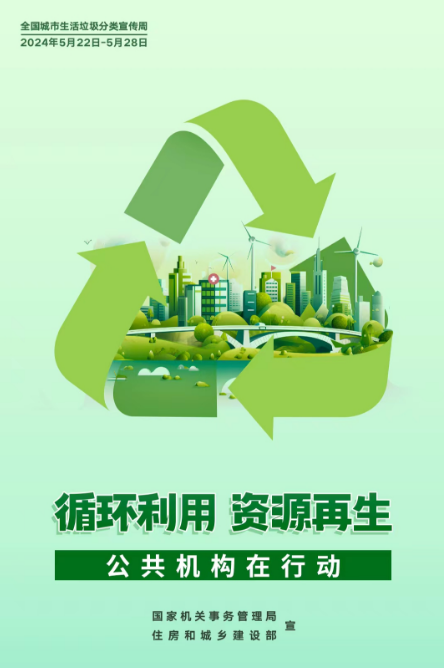 全国城市生活垃圾分类宣传周 公共机构生活垃圾分类志愿服务行动倡议