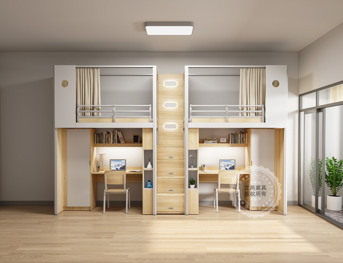 宿舍公寓床怎么选？艾尚家具助你极限二选一！