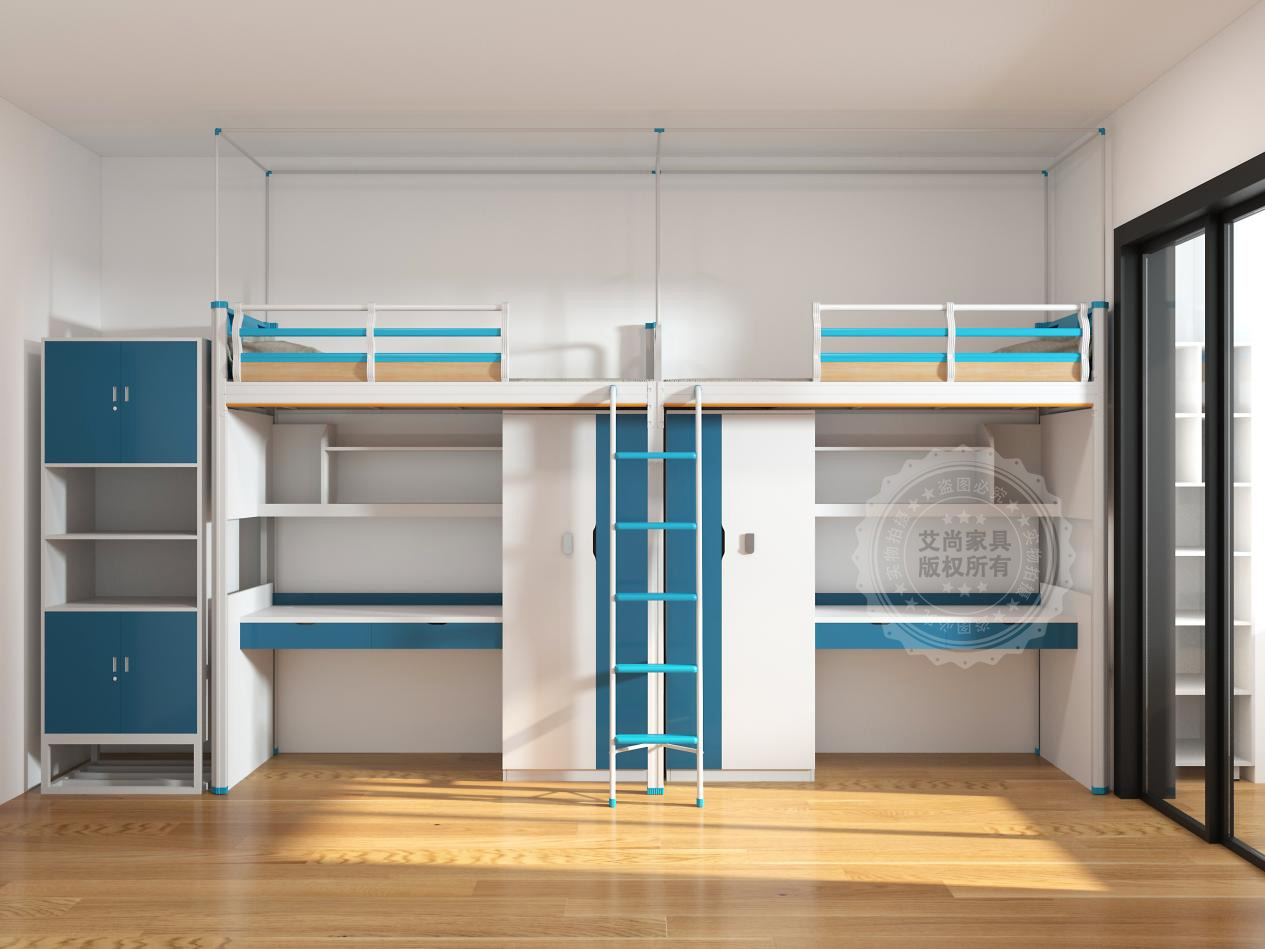 宿舍公寓床怎么选？艾尚家具助你极限二选一！(图5)